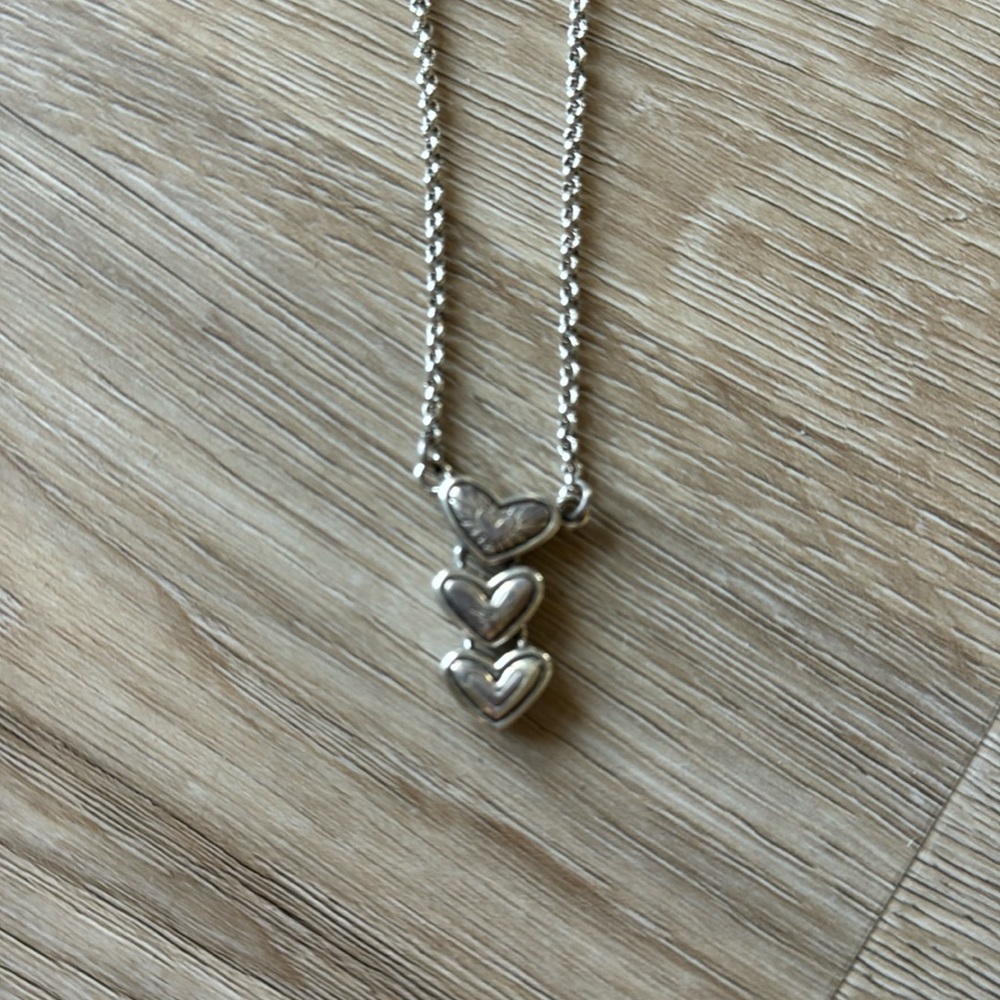 BRIGHTON 3 heart necklace.